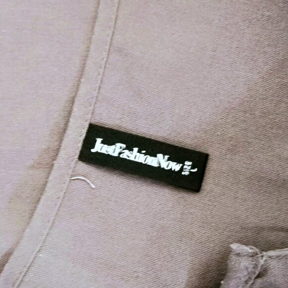 Just Fashion Now Deep Purple V-Neckline Blouse with 3/4 Sleeves in Size L - Picture 4 of 4